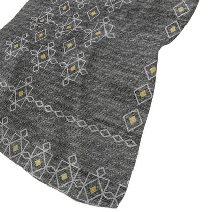 50" X 70" Gray And Gold Geometric Plush Throw Blanket HomeRoots
