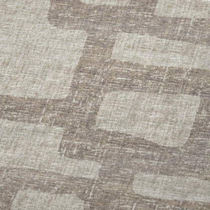 50" X 70" Taupe And Coffee Abstract Plush Throw Blanket HomeRoots