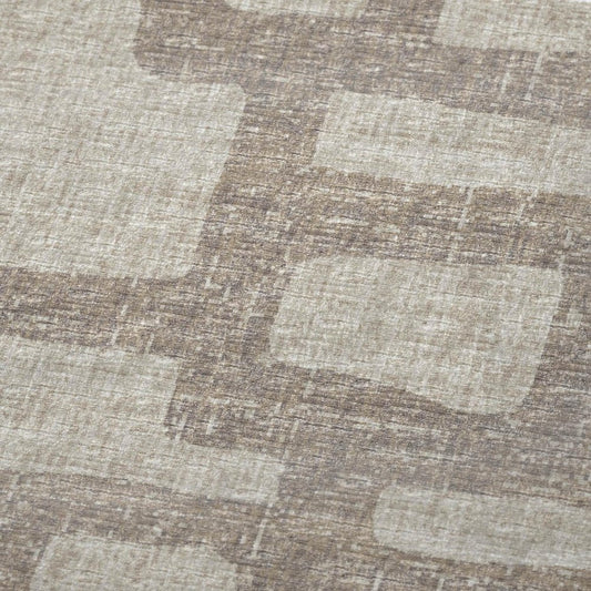 50" X 70" Taupe And Coffee Abstract Plush Throw Blanket HomeRoots