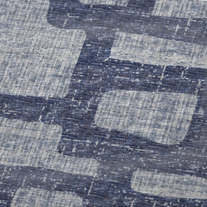50" X 70" Blue And Silver Abstract Plush Throw Blanket HomeRoots