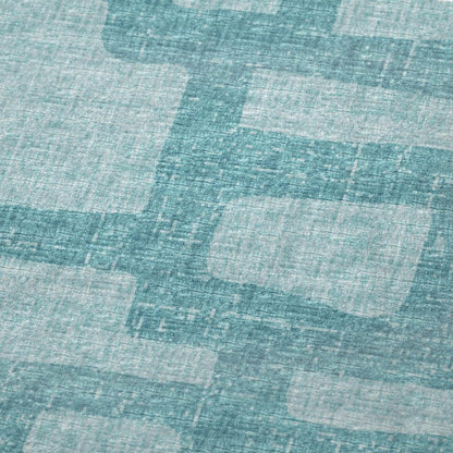 50" X 70" Turquoise And Aqua Abstract Plush Throw Blanket HomeRoots