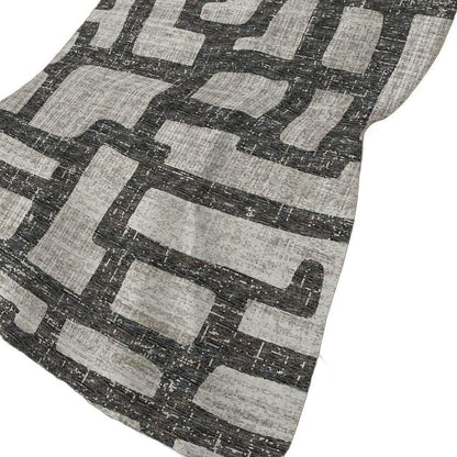 50" X 70" Gray And Black Abstract Plush Throw Blanket HomeRoots