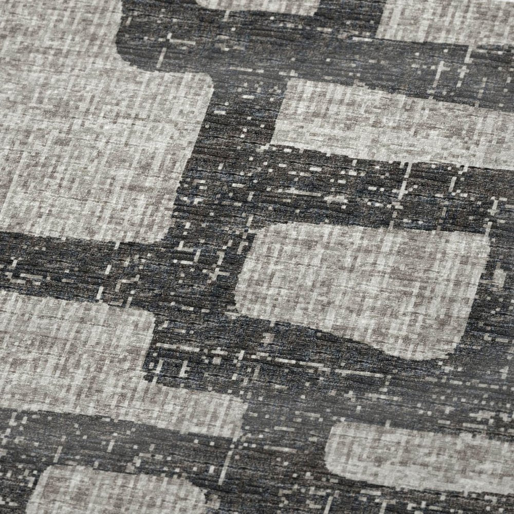 50" X 70" Gray And Black Abstract Plush Throw Blanket HomeRoots