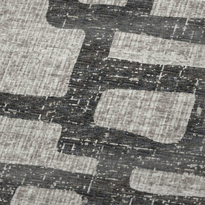 50" X 70" Gray And Black Abstract Plush Throw Blanket HomeRoots