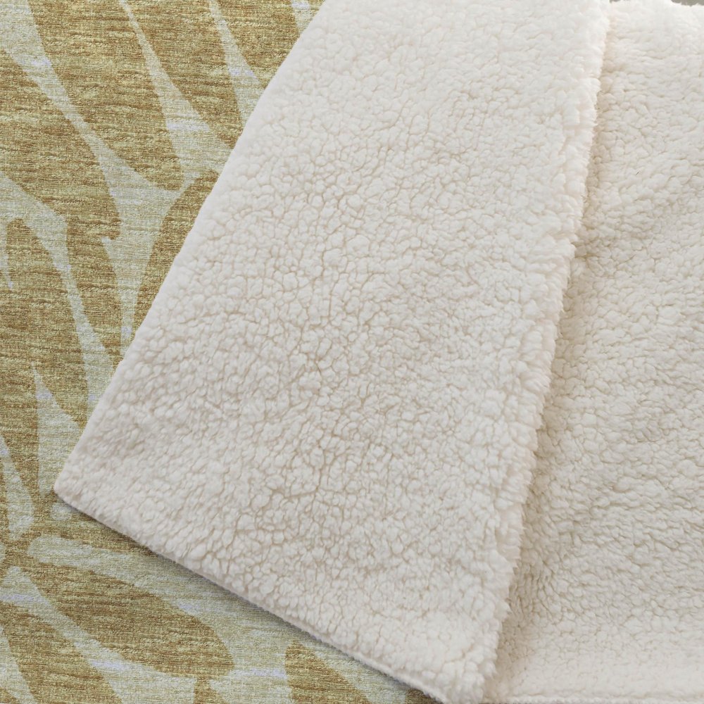 50" X 70" Gold And Beige Floral Polyester Woven Plush Throw Blanket HomeRoots