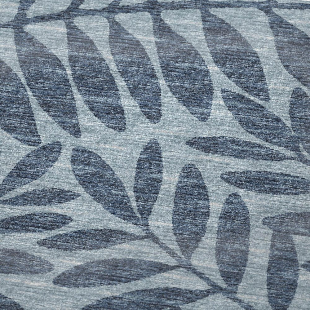 50" X 70" Blue And Sky Blue Floral Polyester Woven Plush Throw Blanket HomeRoots