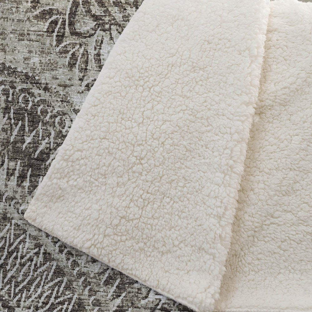 50" X 70" Brown And Beige Floral Plush Throw Blanket HomeRoots