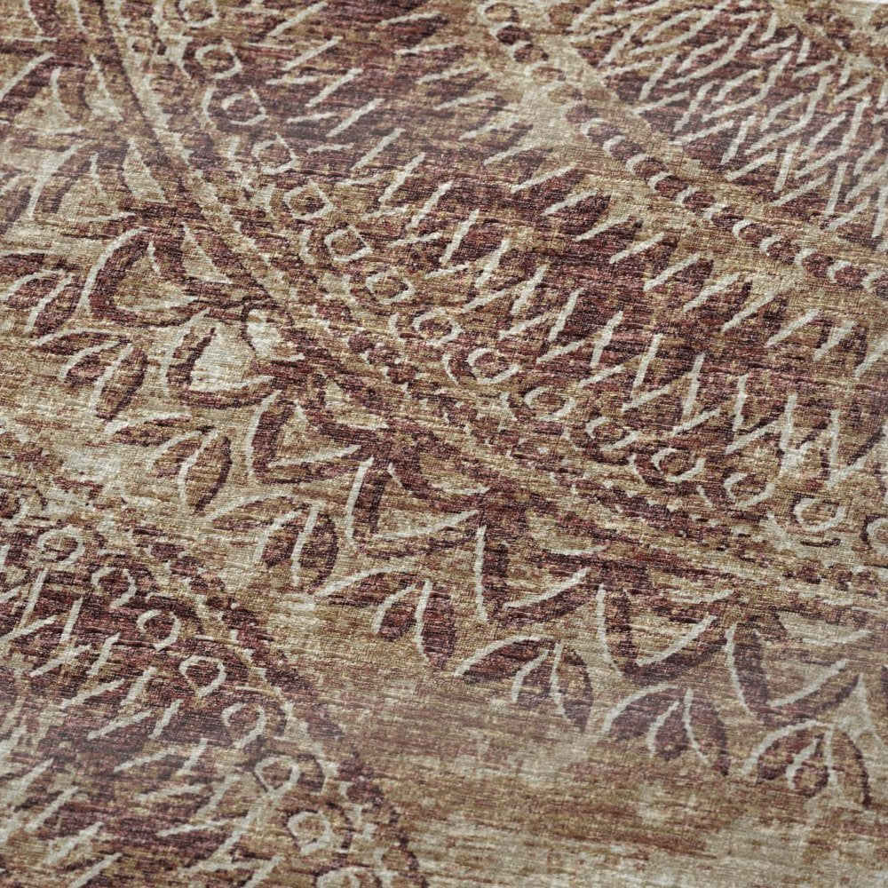 50" X 70" Rust And Beige Floral Plush Throw Blanket HomeRoots