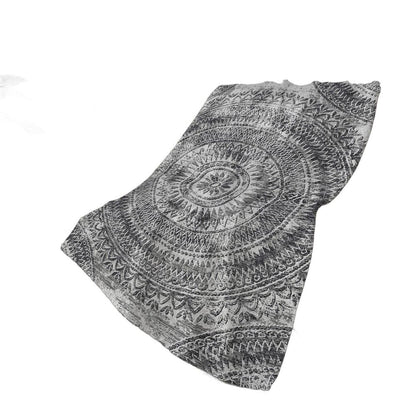 50" X 70" Gray And Charcoal Floral Polyester Woven Plush Throw Blanket HomeRoots