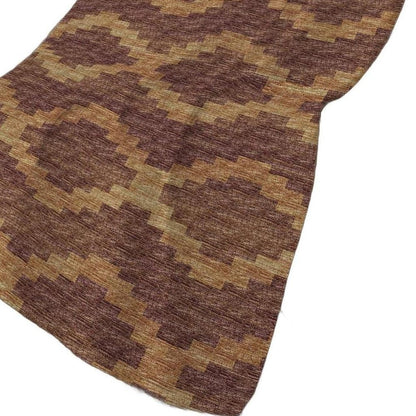 50" X 70" Rust And Gold Geometric Plush Throw Blanket HomeRoots