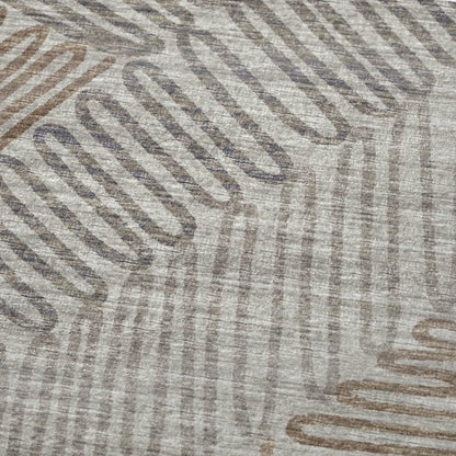 50" X 70" Coffee And Gray Microfiber Abstract Plush Throw Blanket HomeRoots