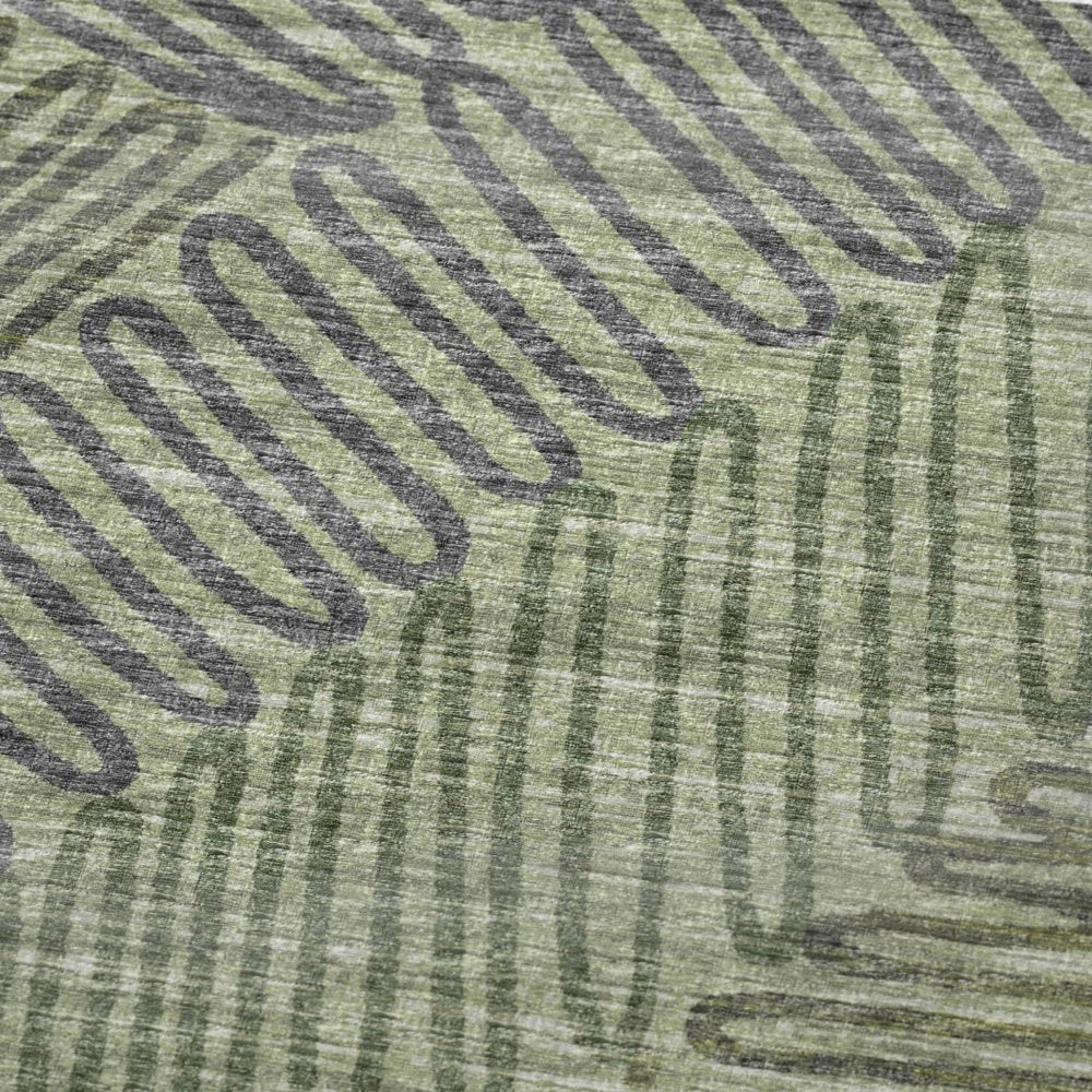 50" X 70" Green And Gray Microfiber Abstract Plush Throw Blanket HomeRoots