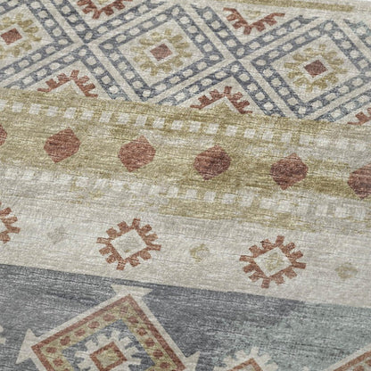 50" X 70" Desert Sand Rust And Ivory Geometric Polyester Woven Plush Throw Blanket HomeRoots