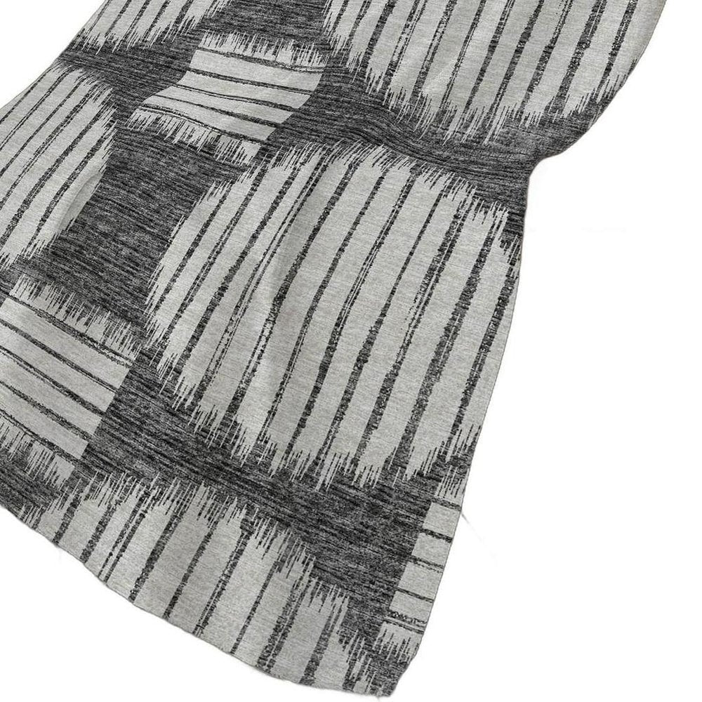 50" X 70" Gray And Ivory Geometric Plush Throw Blanket HomeRoots
