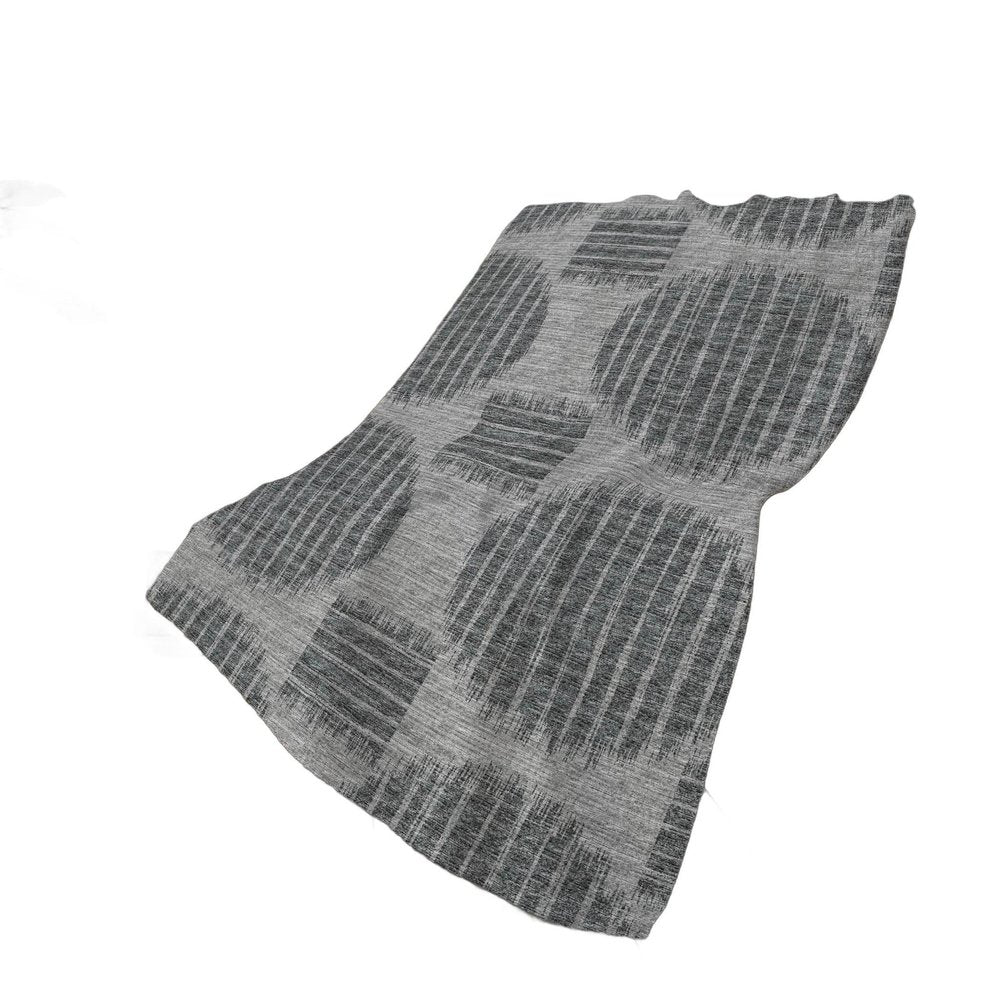 50" X 70" Charcoal And Gray Geometric Plush Throw Blanket HomeRoots