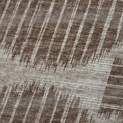 50" X 70" Brown And Beige Geometric Plush Throw Blanket HomeRoots