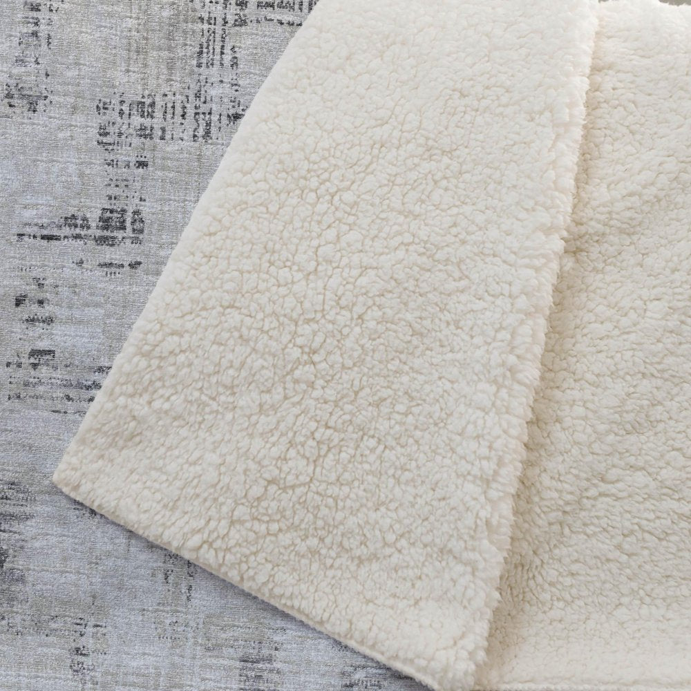 50" X 70" Taupe And Ivory Abstract Plush Throw Blanket HomeRoots
