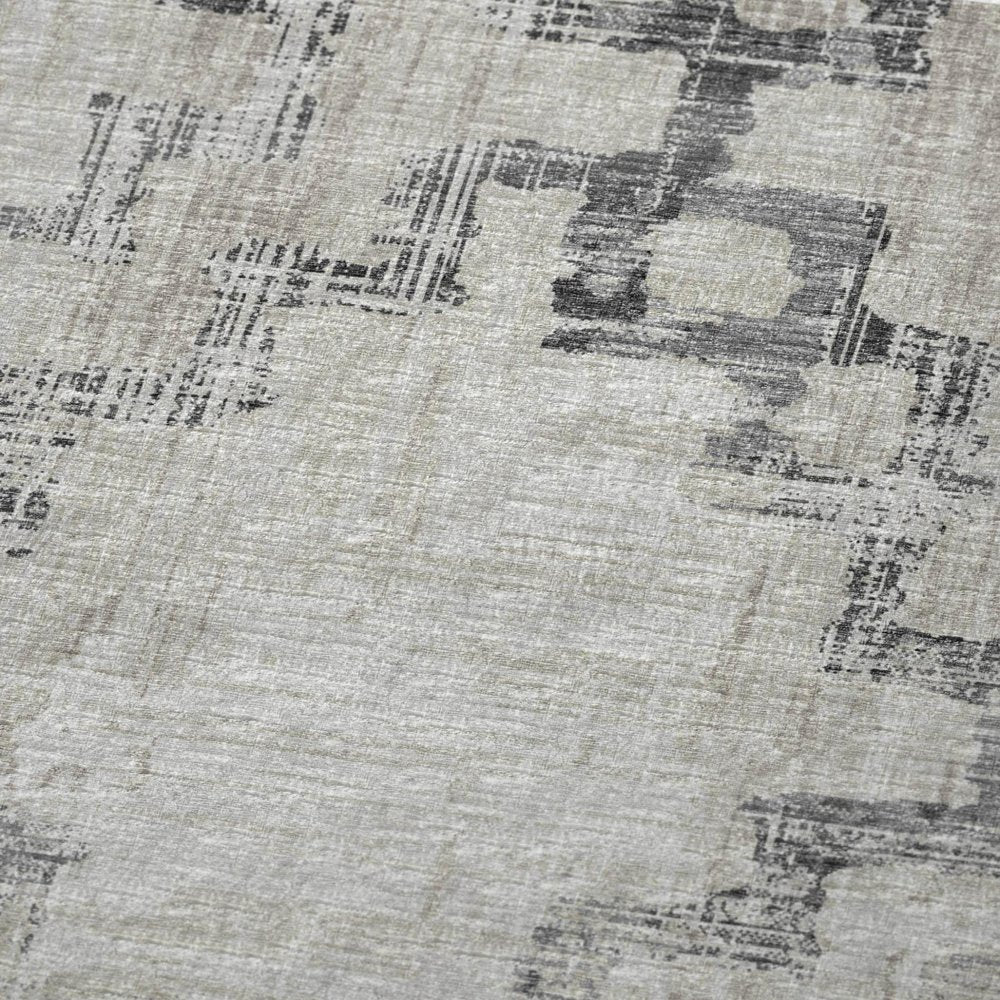 50" X 70" Taupe And Ivory Abstract Plush Throw Blanket HomeRoots