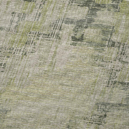 50" X 70" Green And Beige Abstract Polyester Woven Plush Throw Blanket HomeRoots