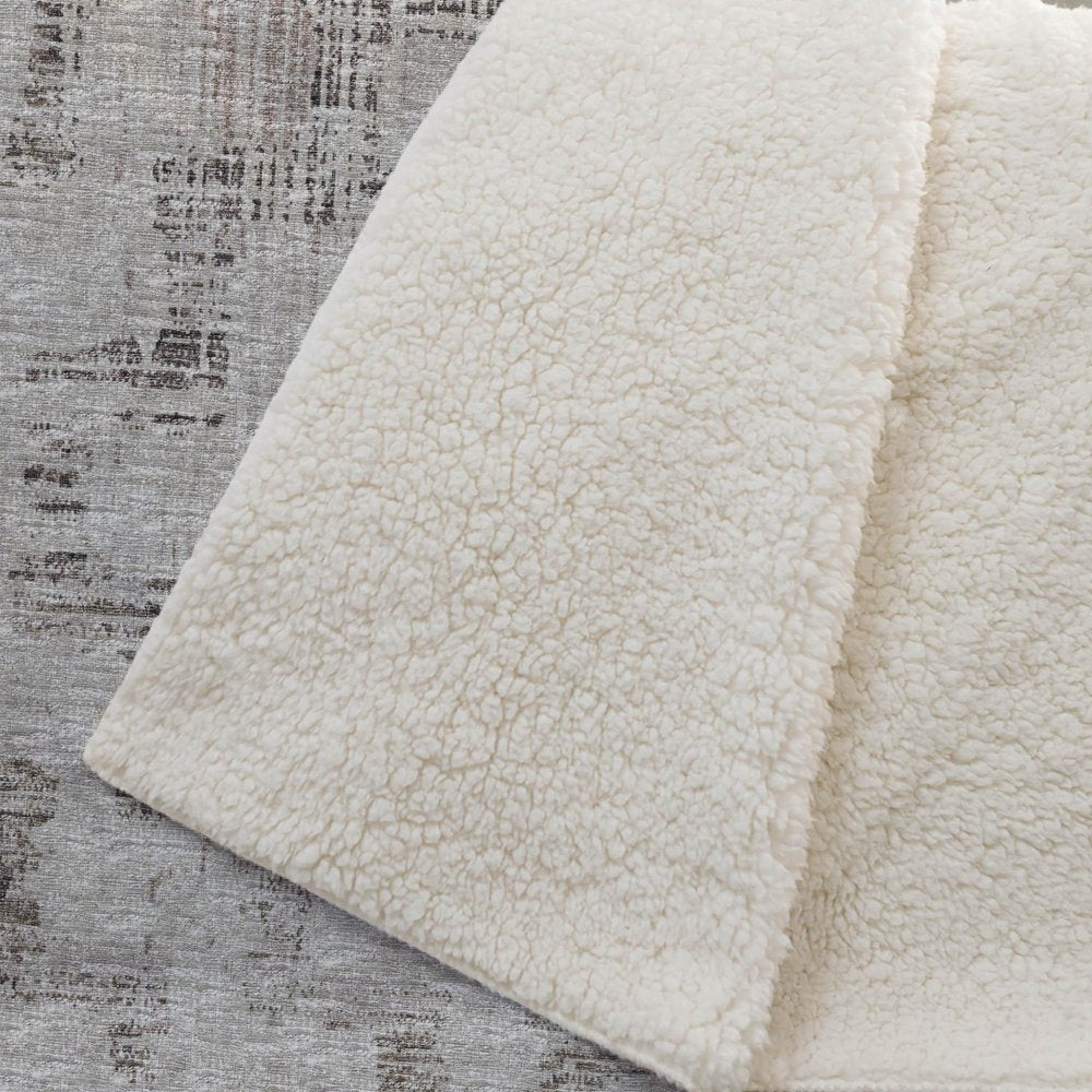 50" X 70" Chocolate And Taupe Abstract Plush Throw Blanket HomeRoots