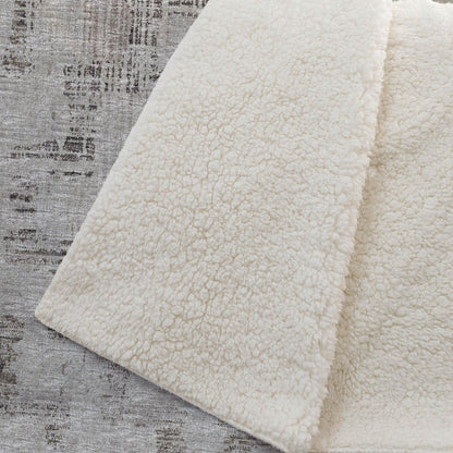 50" X 70" Chocolate And Taupe Abstract Plush Throw Blanket HomeRoots