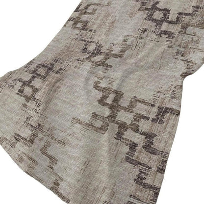 50" X 70" Chocolate And Taupe Abstract Plush Throw Blanket HomeRoots