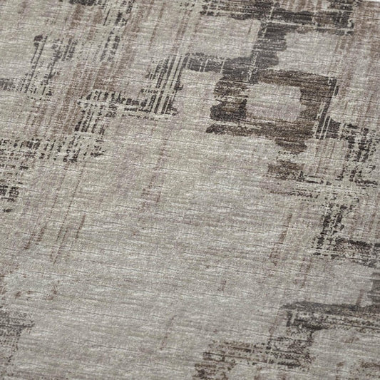 50" X 70" Chocolate And Taupe Abstract Plush Throw Blanket HomeRoots