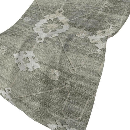 50" X 70" Olive Green And Beige Floral Polyester Woven Plush Throw Blanket HomeRoots