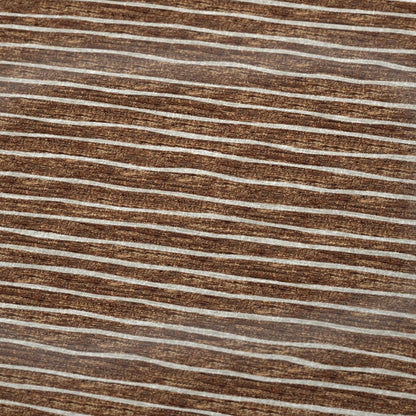 50" X 70" Rust And Beige Striped Plush Throw Blanket HomeRoots