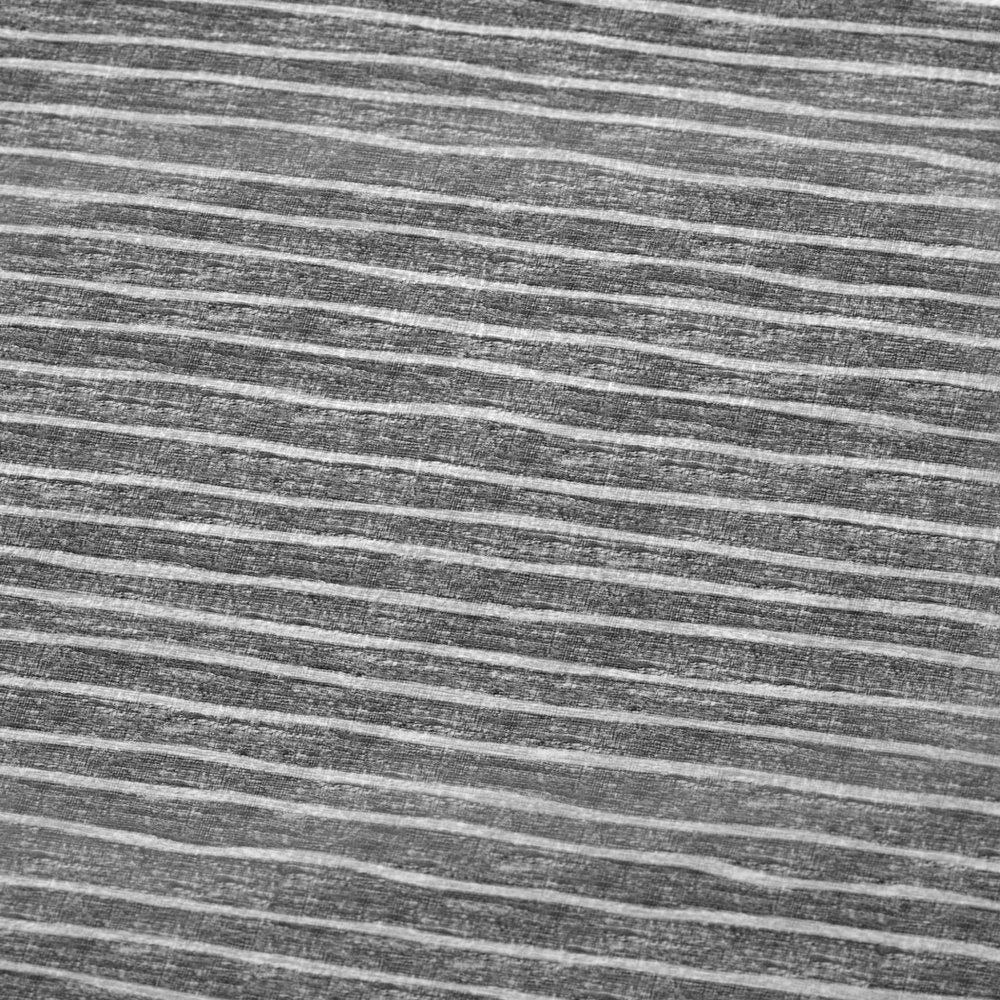 50" X 70" Gray And Light Gray Striped Polyester Woven Plush Throw Blanket HomeRoots