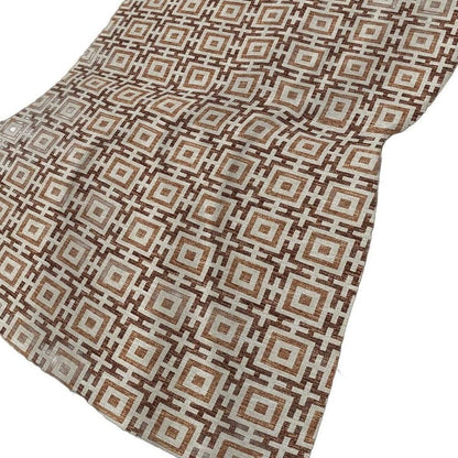 50" X 70" Rust And Beige Geometric Plush Throw Blanket HomeRoots