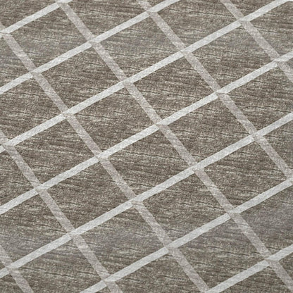 50" X 70" Taupe And Beige Microfiber Geometric Plush Throw Blanket HomeRoots