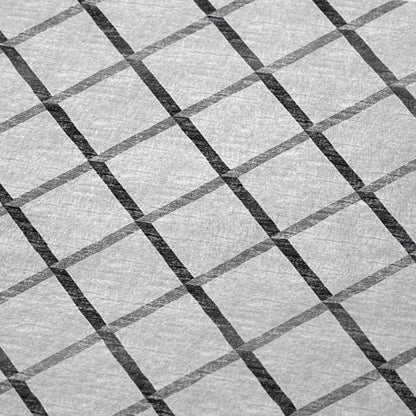 50" X 70" Gray And Ivory Microfiber Geometric Plush Throw Blanket HomeRoots