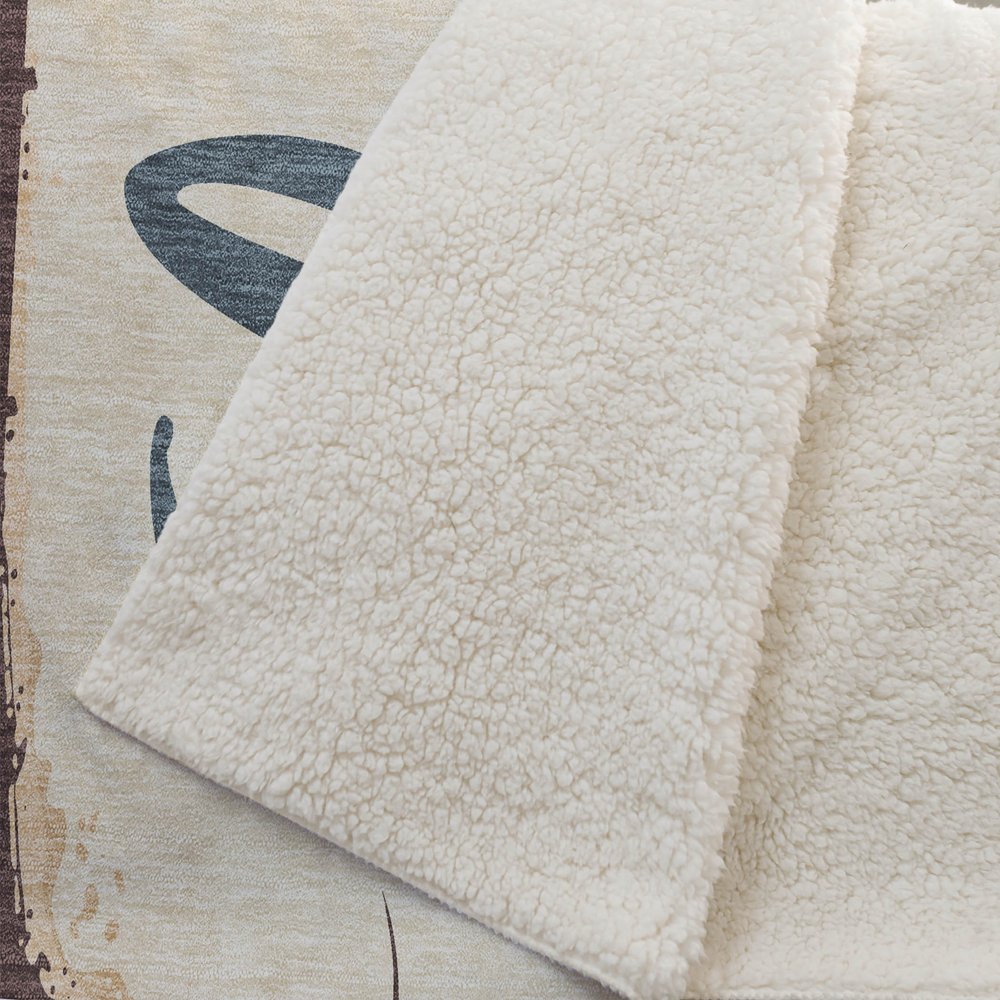 50" X 70" Beige Blue And Red Lobster Plush Throw Blanket HomeRoots