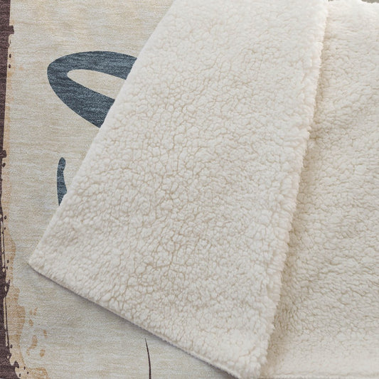 50" X 70" Beige Blue And Red Lobster Plush Throw Blanket HomeRoots