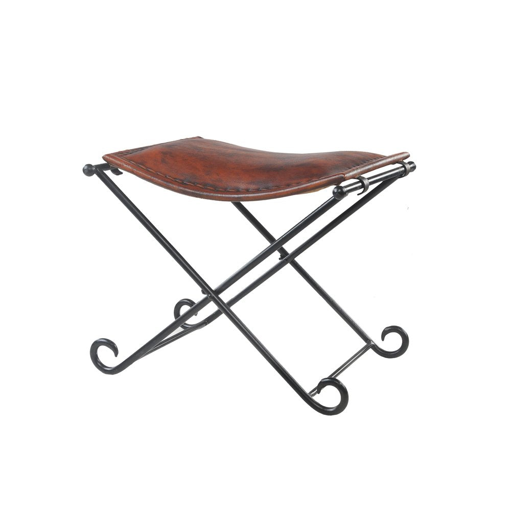Brown and Black Fabric and Metal Free Form Solid Furniture Set — view 3