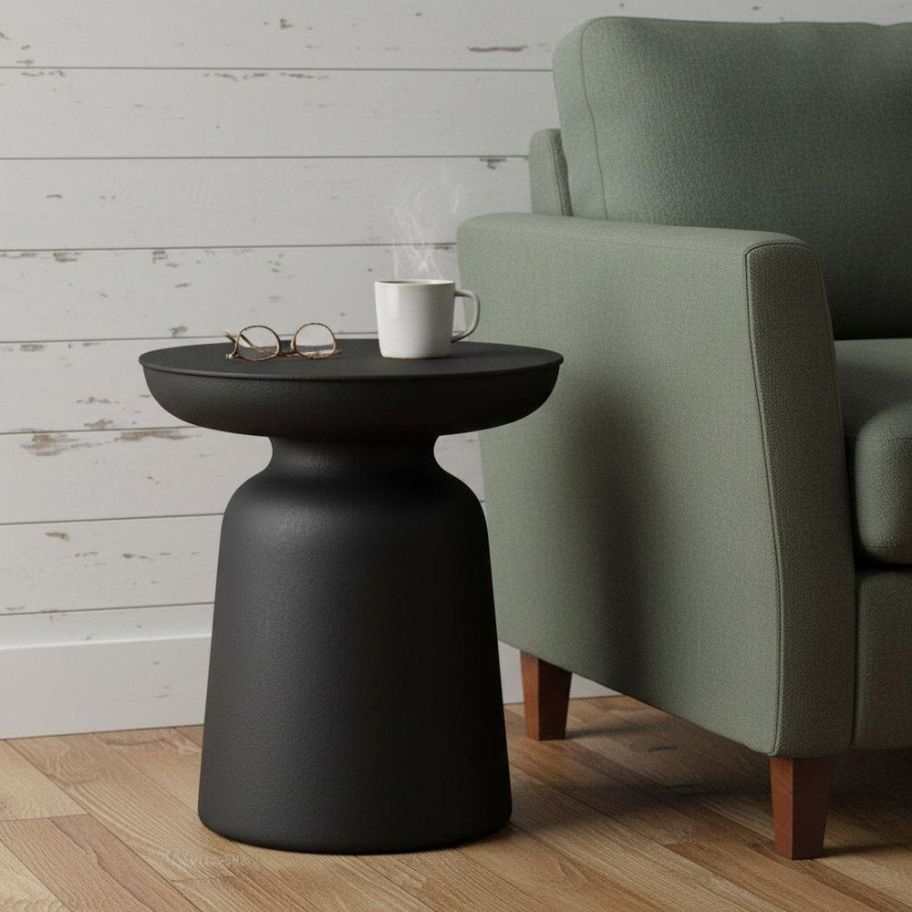 Black Iron and Metal Free Form Solid Furniture Set — view 4