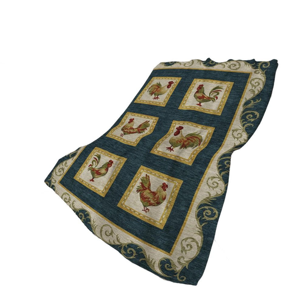 50" X 70" Gold Red And Ivory Animal Print Polyester Woven Plush Throw Blanket HomeRoots