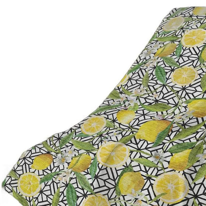 50" X 70" Yellow Ivory And Green Geometric Polyester Woven Plush Throw Blanket HomeRoots