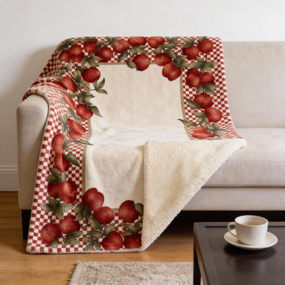 50" X 70" Red Ivory And Green Microfiber Checkered Plush Throw Blanket HomeRoots