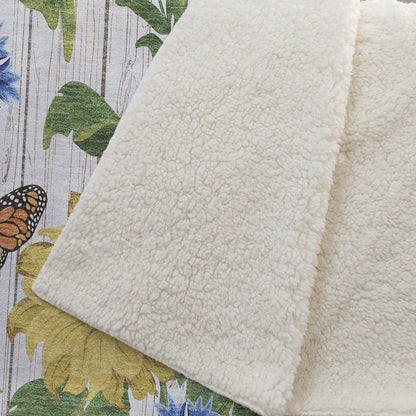 50" X 70" Ivory And Yellow Sunflower Floral Microfiber Plush Throw Blanket HomeRoots
