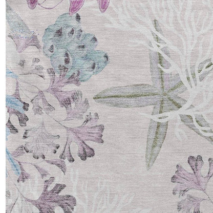 50" X 70" Raspberry Gray And Ivory Floral Polyester Woven Plush Throw Blanket HomeRoots