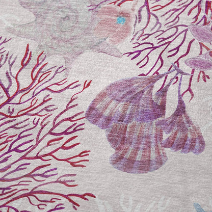 50" X 70" Raspberry Gray And Ivory Floral Polyester Woven Plush Throw Blanket HomeRoots