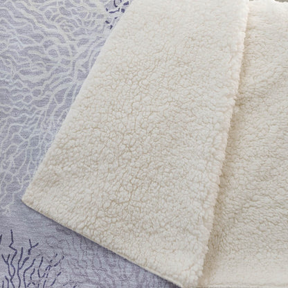 50" X 70" Purple Ivory And Gray Floral Plush Throw Blanket HomeRoots
