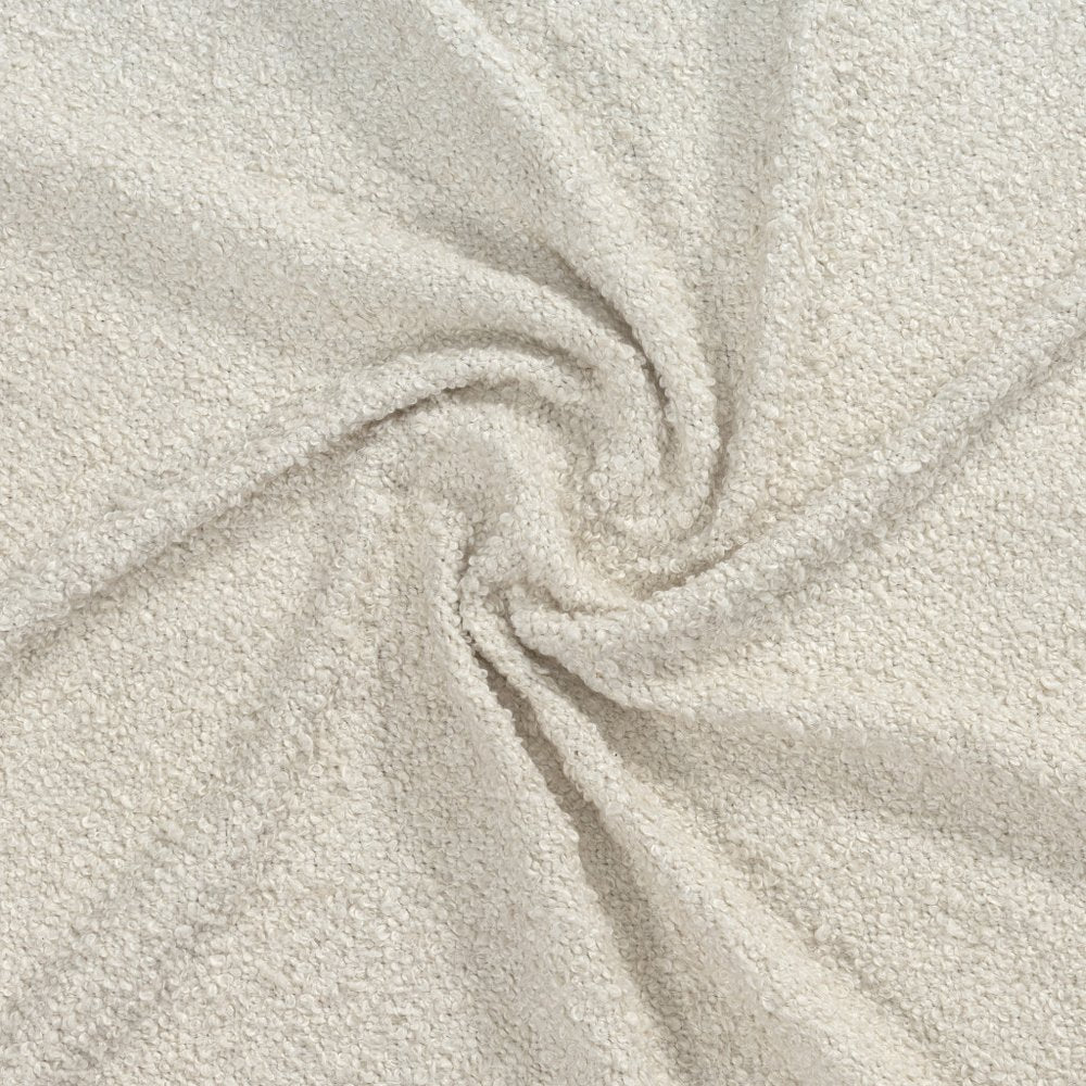 50" X 60" Ivory And Brown Color Block Polyester Woven Throw Blanket HomeRoots