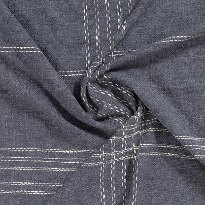 50" X 60" Blue And Ivory Plaid Cotton Blend Woven Throw Blanket HomeRoots
