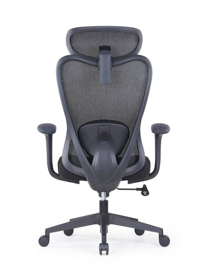 Black Adjustable Height Swivel Rolling Executive Office Chair HomeRoots