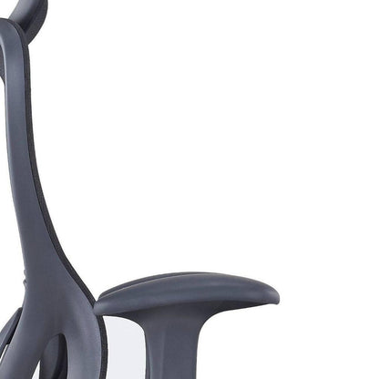 Black Adjustable Height Swivel Rolling Executive Office Chair HomeRoots