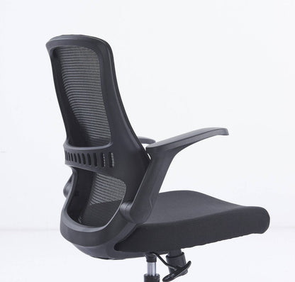 Black Adjustable Height Swivel Rolling Executive Office Chair HomeRoots