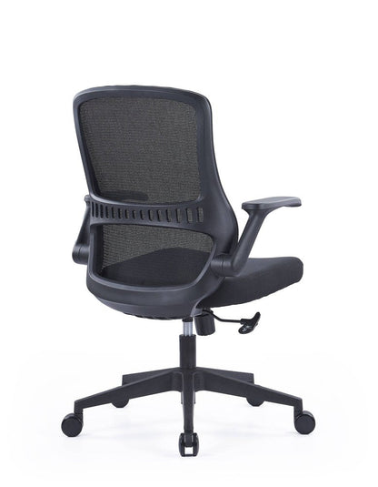 Black Adjustable Height Swivel Rolling Executive Office Chair HomeRoots